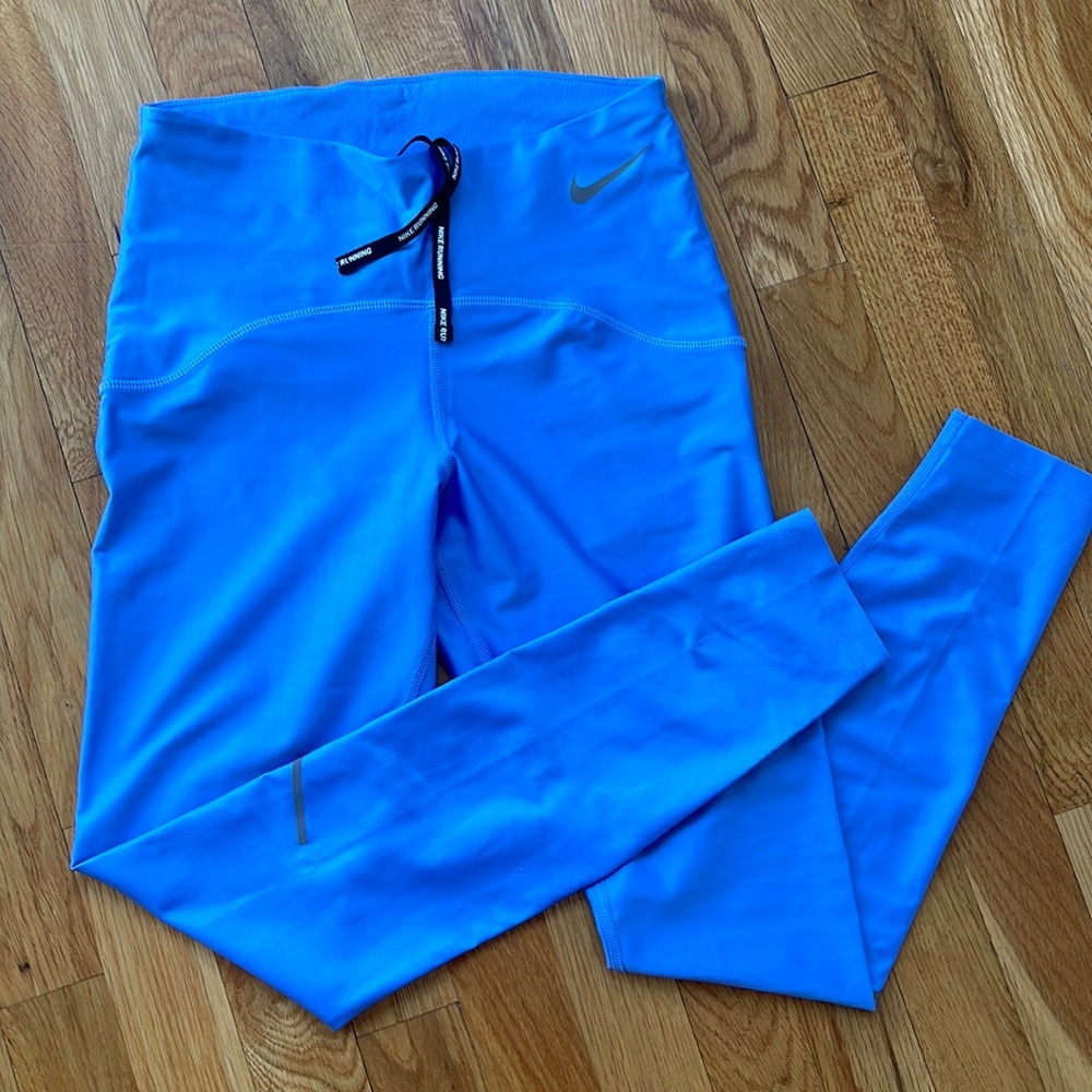 NIKE POWER SPEED 7/8 LEGGING size small blue